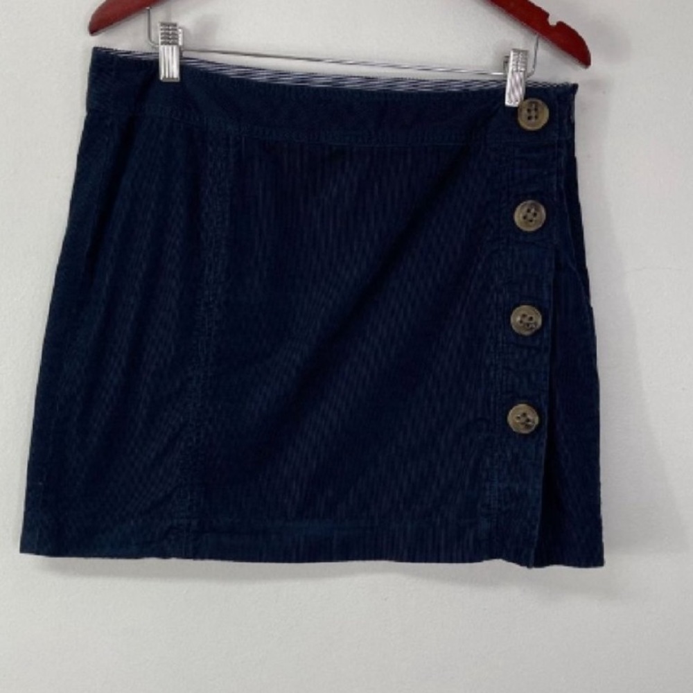 VINEYARD VINES Navy Blue Corduroy Miniskirt, NWOT, size 14
